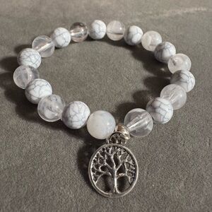 Tree of Life Acrylic Beaded Stretch Bracelet